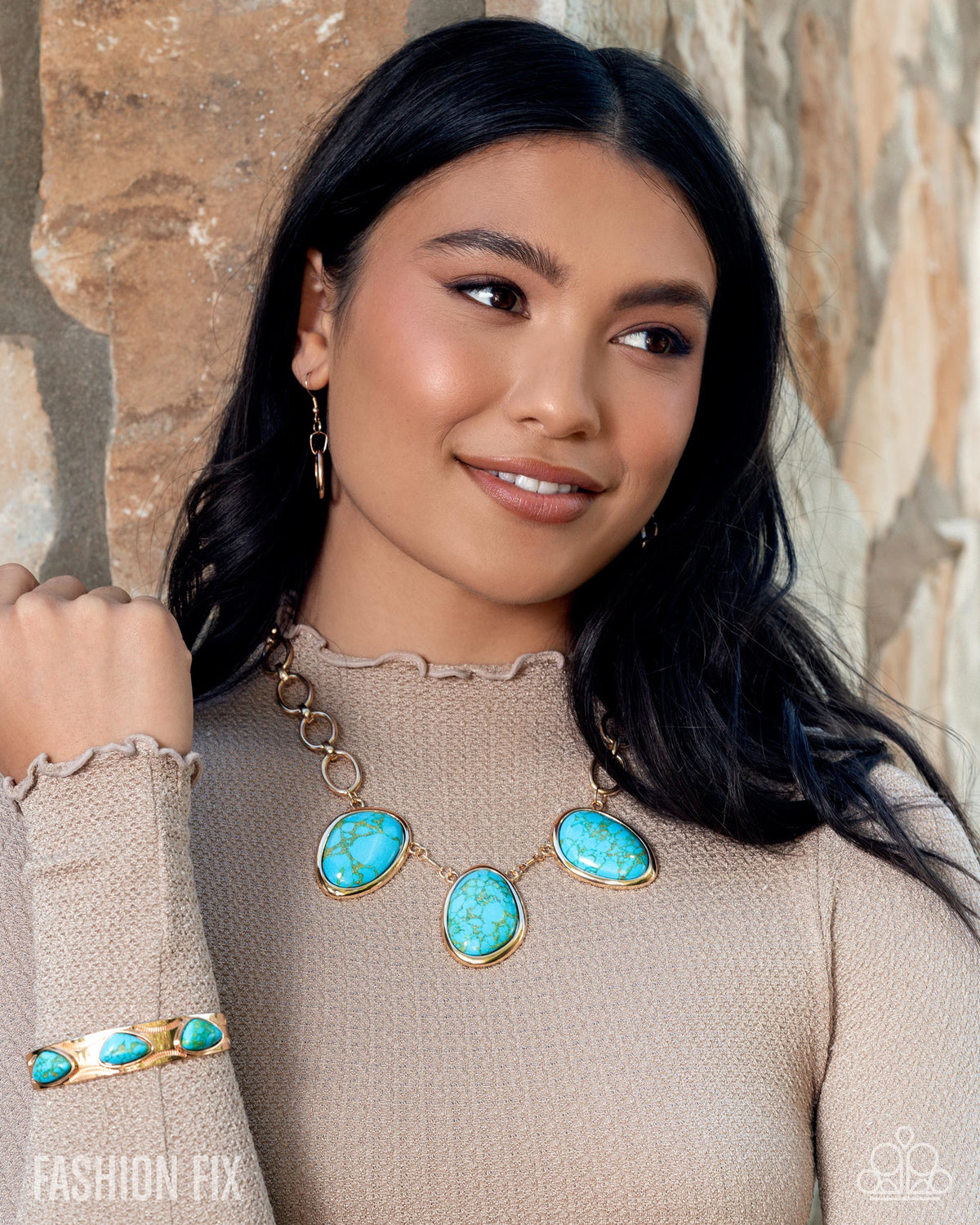 Simply Santa Fe Set - November 2025 - Paparazzi Accessories- Complete Look - CarasShop.com - Paparazzi Jewelry by Cara Jewels