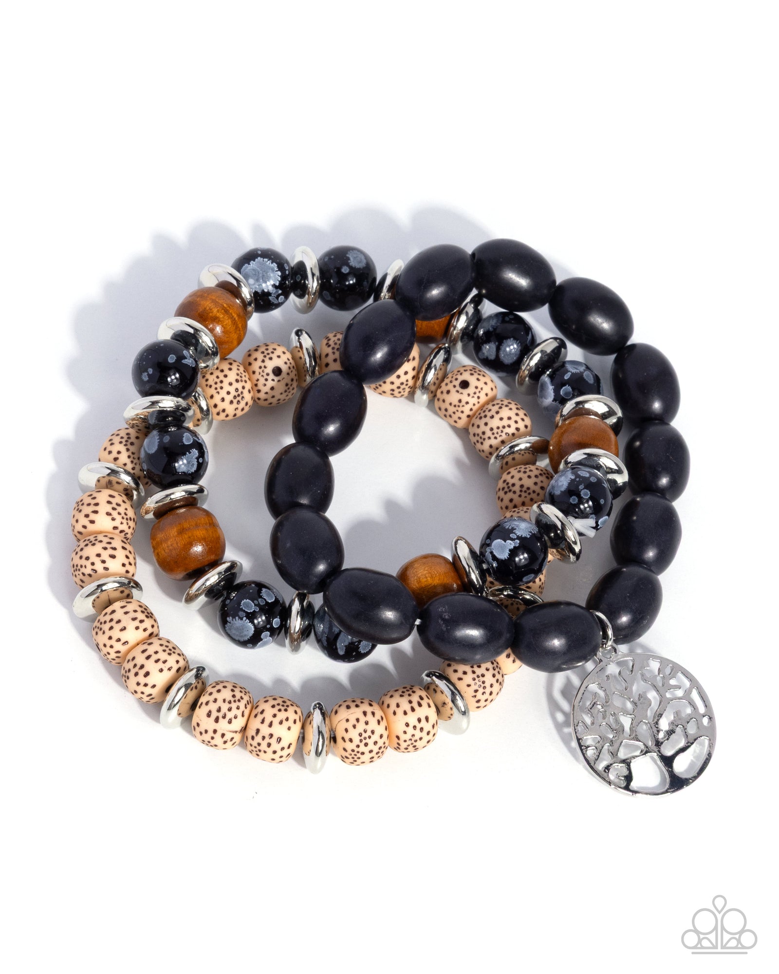 Spot Savvy Multi Black & Brown Bracelet - Paparazzi Accessories