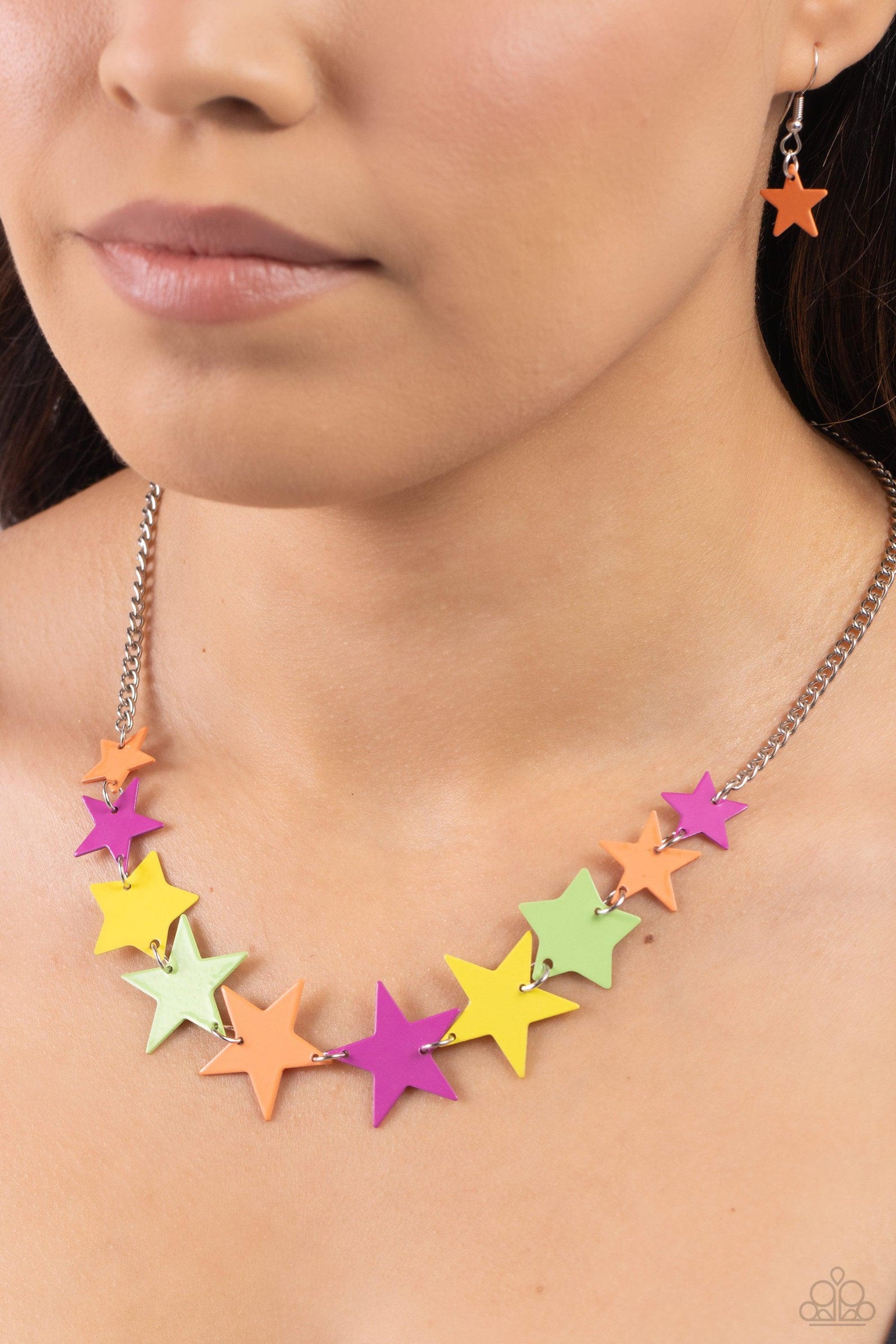 Starstruck Season Multi Necklace - Paparazzi Accessories- lightbox - CarasShop.com - Paparazzi Jewelry by Cara Jewels