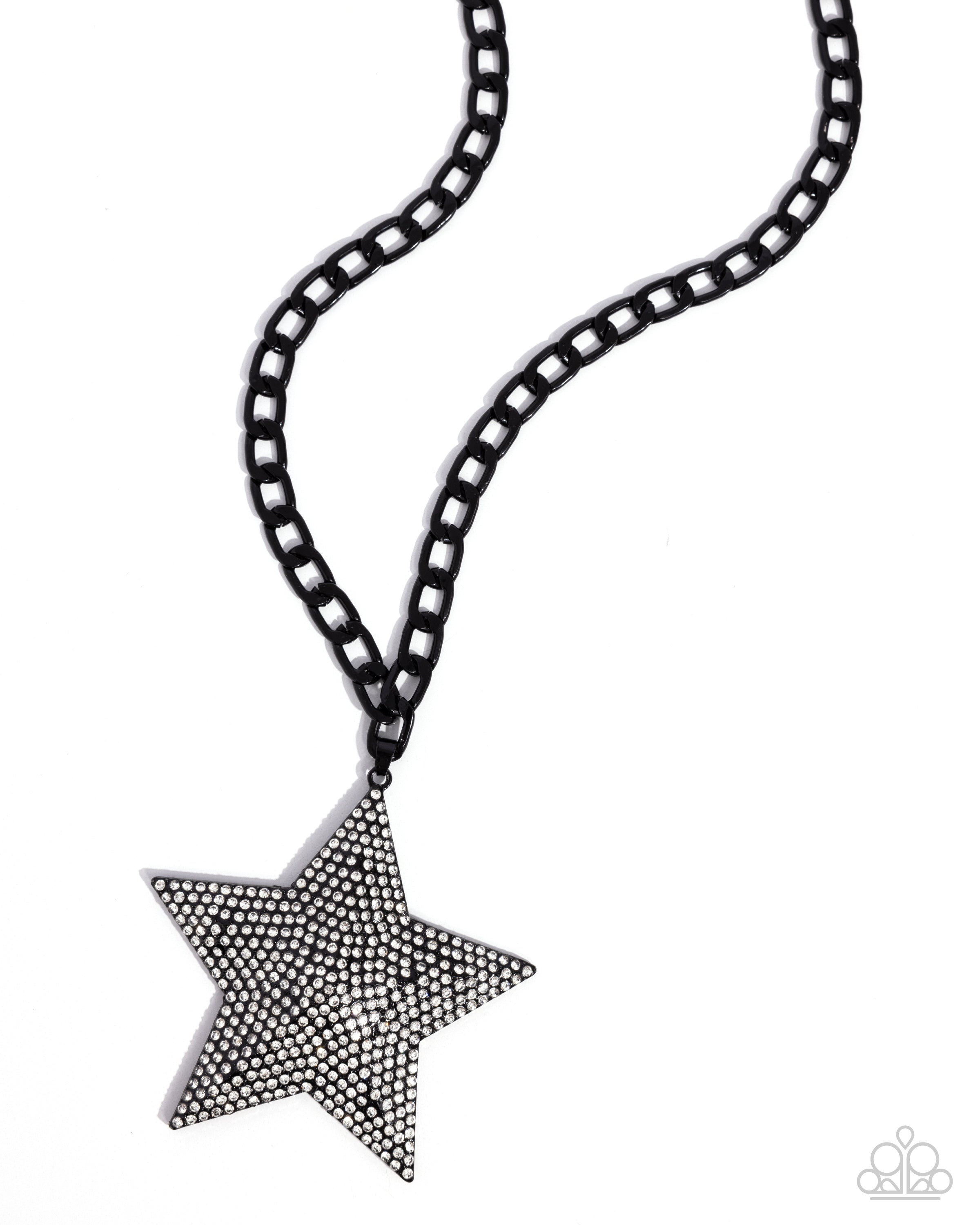 Paparazzi Stellar Selfie Black & White Necklace | CarasShop