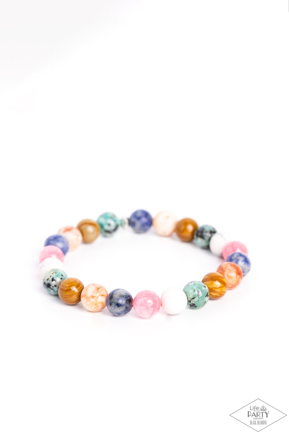 Stone Chakra Multi Stone Bracelet - Paparazzi Accessories- lightbox - CarasShop.com - Paparazzi Jewelry by Cara Jewels