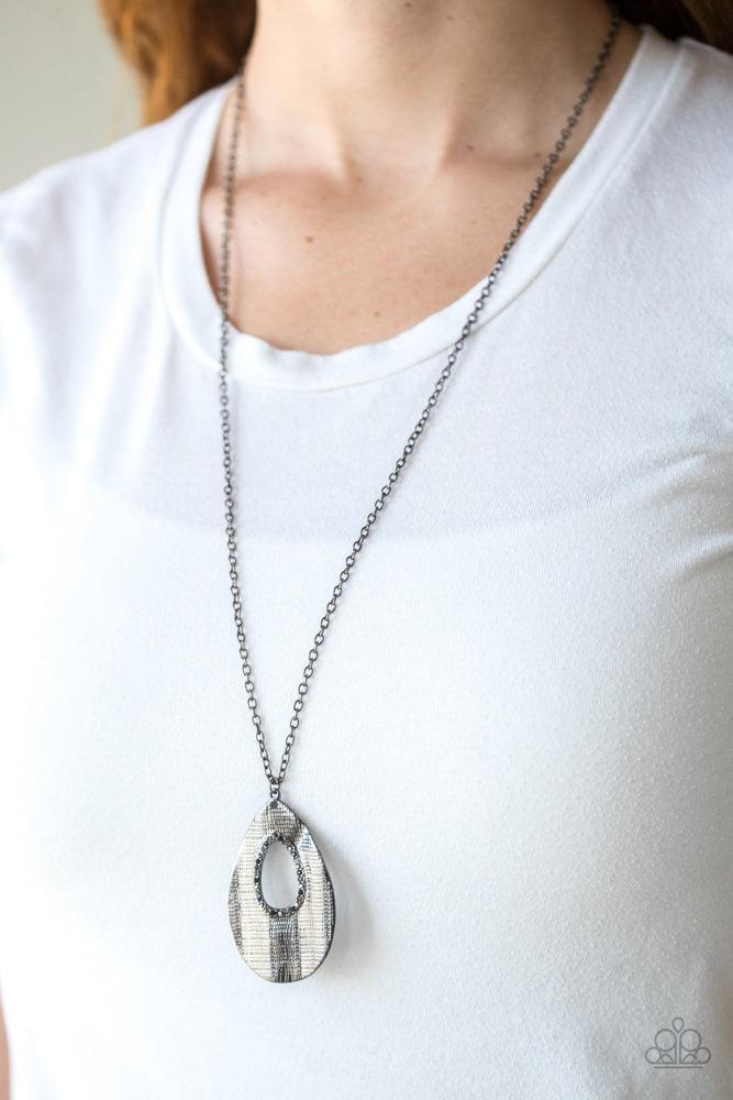 Stop, TEARDROP, and Roll Multi Necklace - Paparazzi Accessories- lightbox - CarasShop.com - Paparazzi Jewelry by Cara Jewels