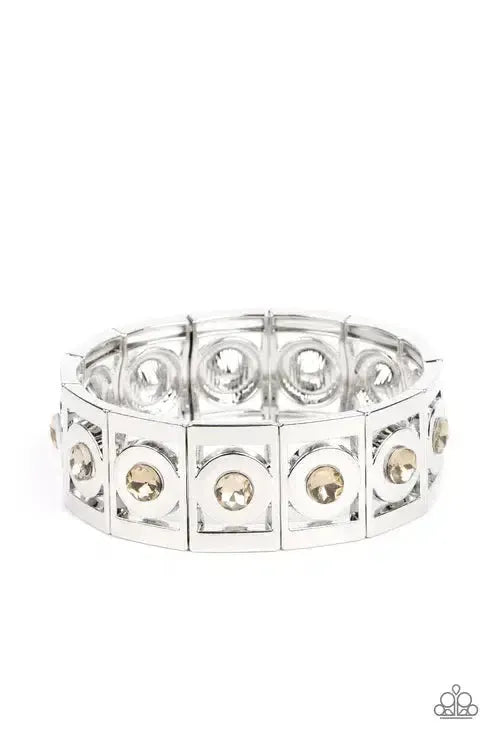 Stretch of Drama Brown Bracelet - Paparazzi Accessories- lightbox - CarasShop.com - Paparazzi Jewelry by Cara Jewels