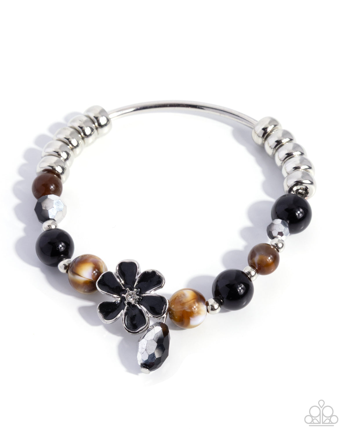 Stunning Spring Black & Brown Cat's Eye Bracelet - Paparazzi Accessories- lightbox - CarasShop.com - Paparazzi Jewelry by Cara Jewels