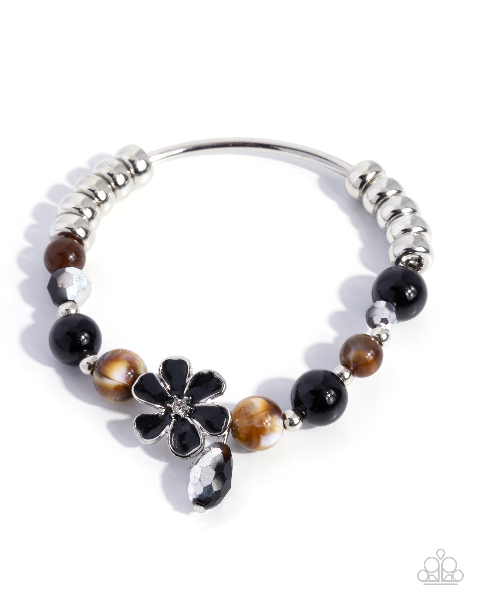 Stunning Spring Black & Brown Cat's Eye Bracelet - Paparazzi Accessories- lightbox - CarasShop.com - Paparazzi Jewelry by Cara Jewels