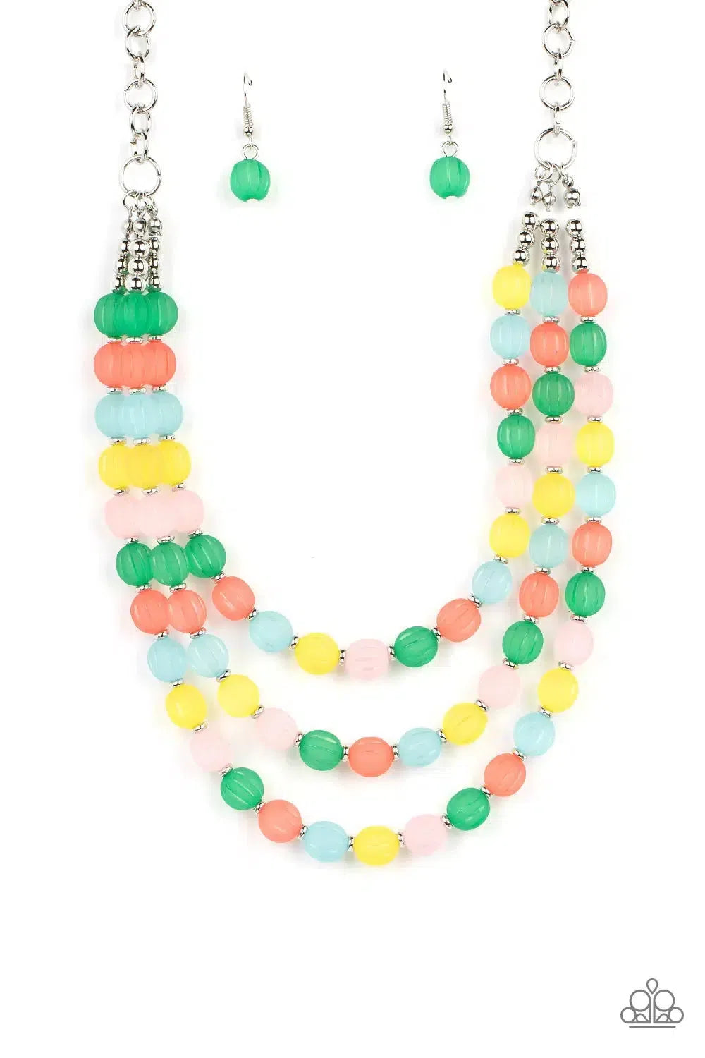 Summer Surprise Multi Necklace - Paparazzi Accessories- lightbox - CarasShop.com - Paparazzi Jewelry by Cara Jewels