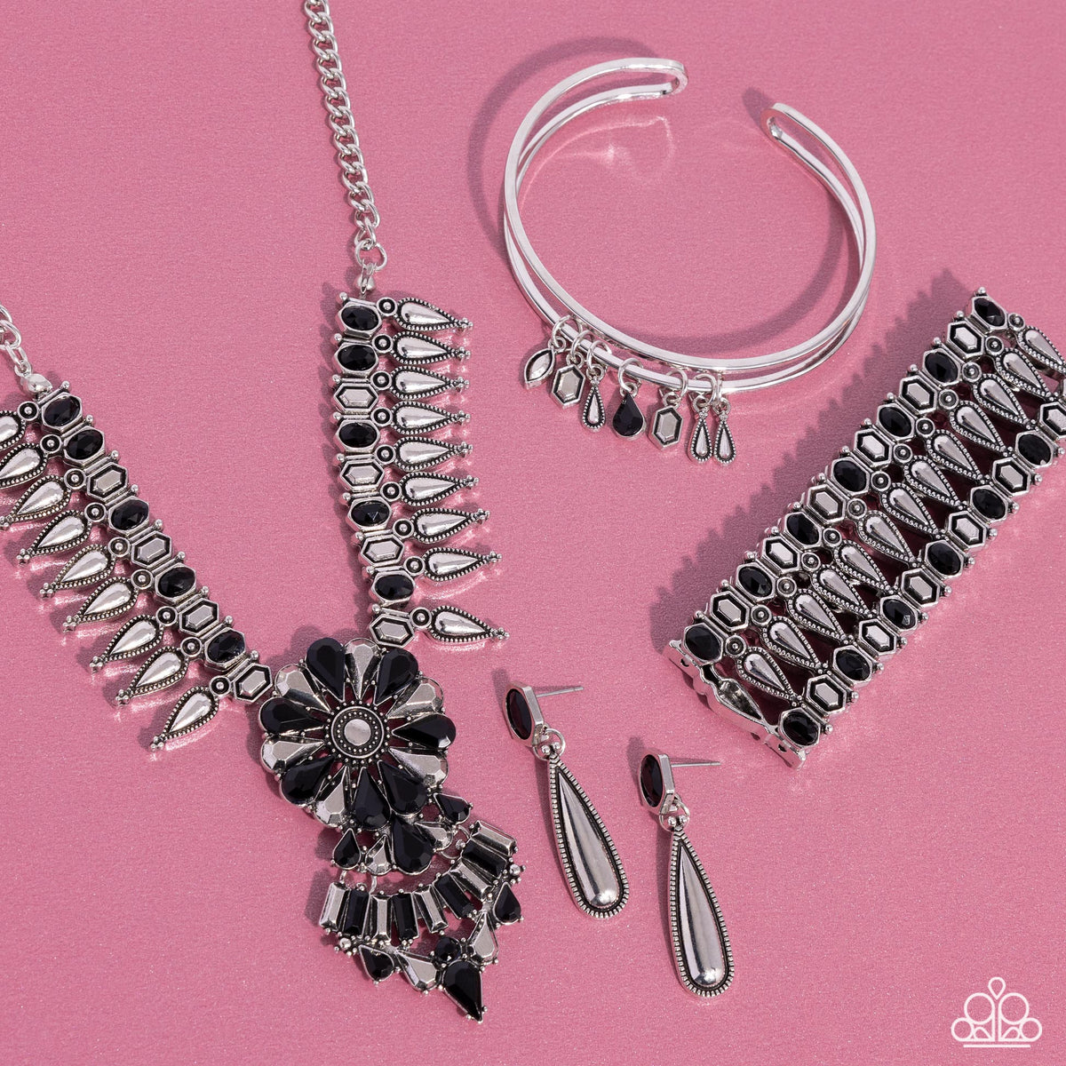 Sunset Sightings Set - December 2024 - Paparazzi Accessories- Set Collage - CarasShop.com - Paparazzi Jewelry by Cara Jewels