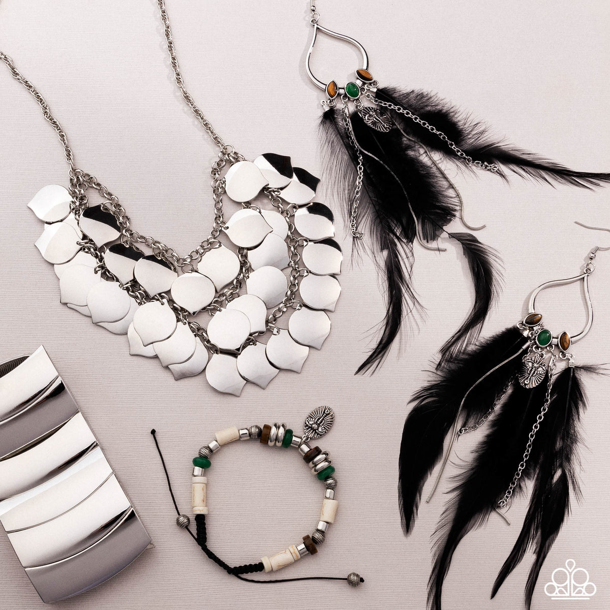 Sunset Sightings Set - February 2025 - Paparazzi Accessories- Set Collage - CarasShop.com - Paparazzi Jewelry by Cara Jewels