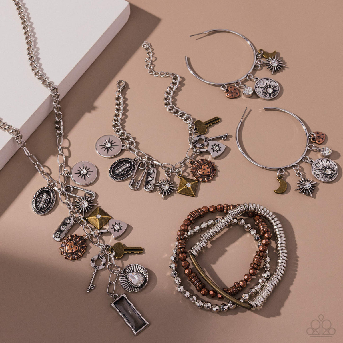 Sunset Sightings Set - January 2025 - Paparazzi Accessories- Set Collage - CarasShop.com - Paparazzi Jewelry by Cara Jewels