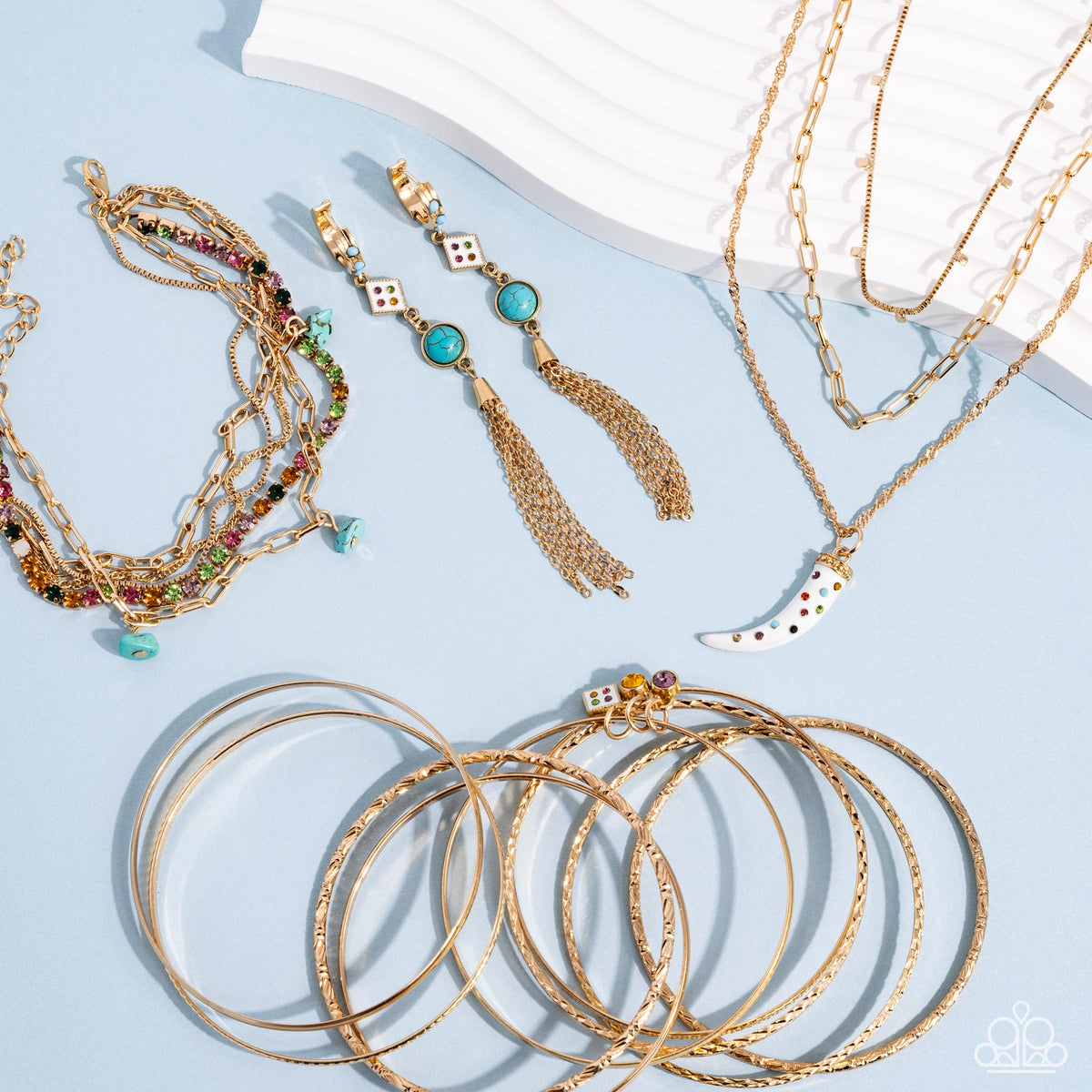 Sunset Sightings Set - November 2024 - Paparazzi Accessories- Set Collage - CarasShop.com - Paparazzi Jewelry by Cara Jewels