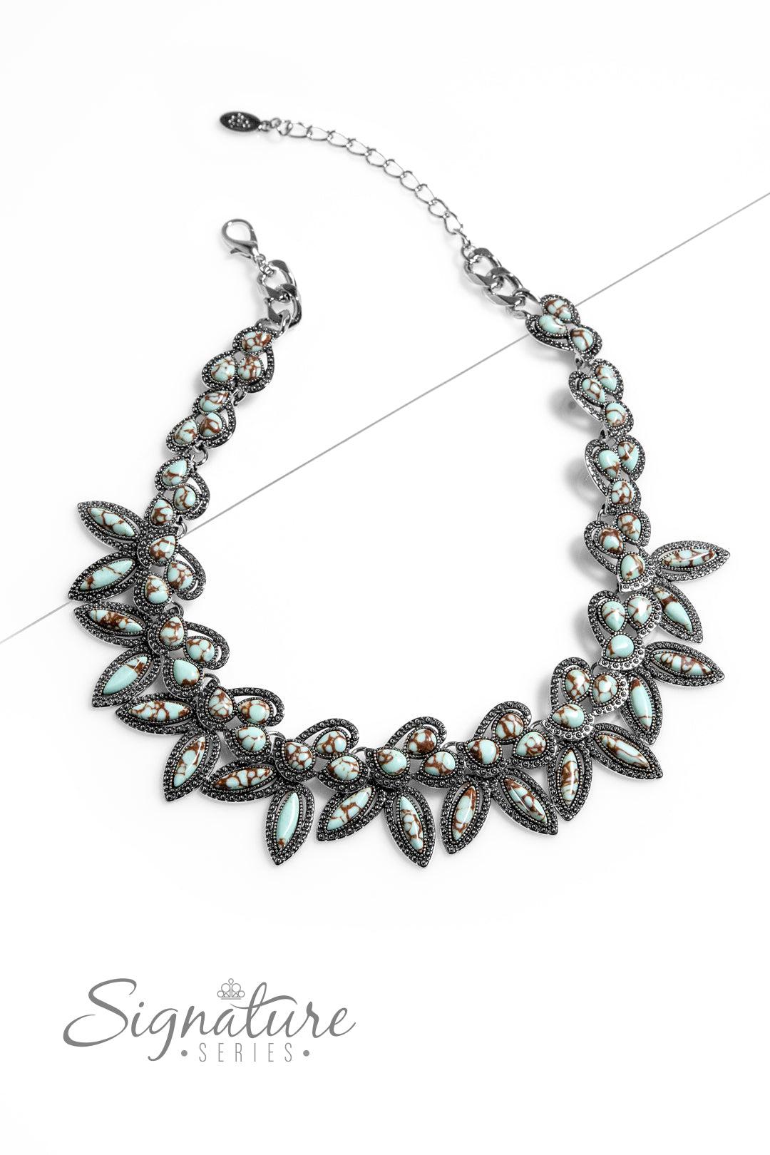 The April 2023 Zi Signature Collection Necklace - Paparazzi Accessories- lightbox - CarasShop.com - Paparazzi Jewelry by Cara Jewels