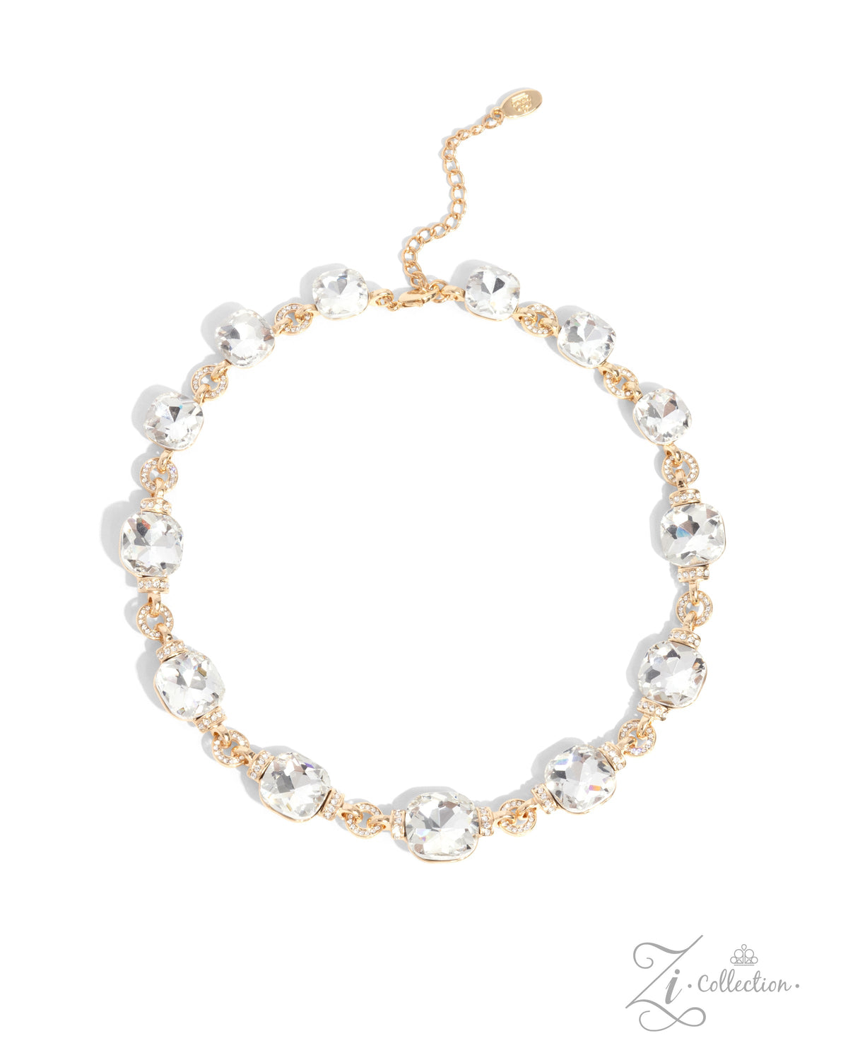 The Crystal 2024 Zi Signature Collection Necklace - Paparazzi Accessories- lightbox - CarasShop.com - Paparazzi Jewelry by Cara Jewels