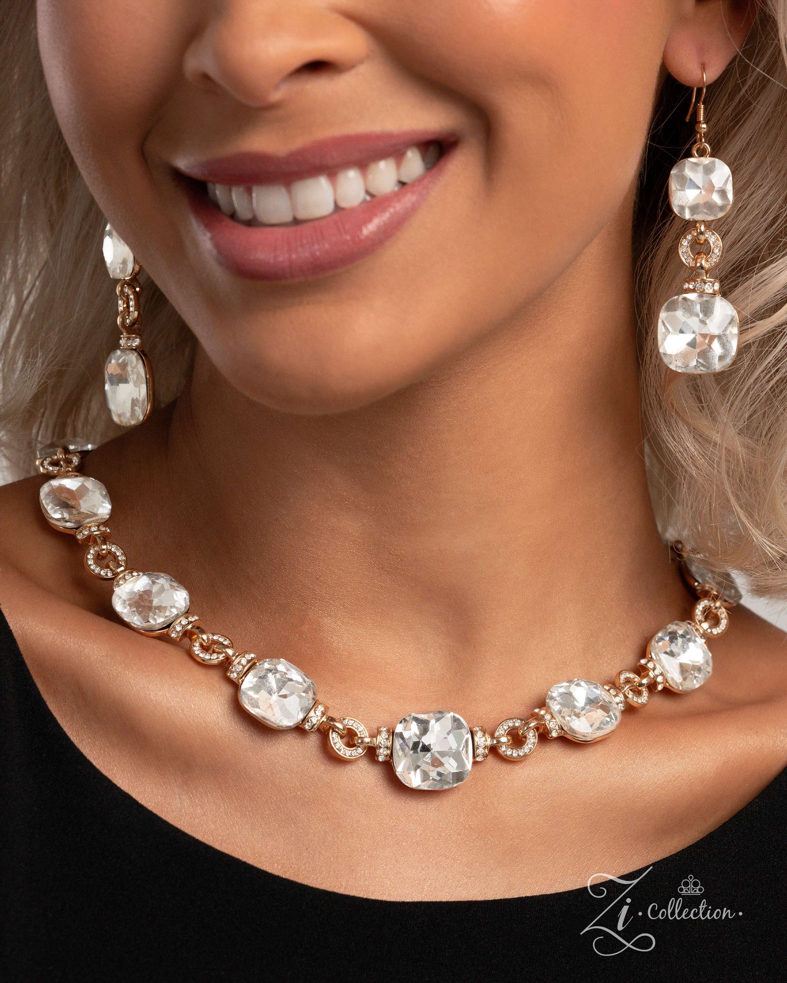 The Crystal 2024 Zi Signature Collection Necklace - Paparazzi Accessories- lightbox - CarasShop.com - Paparazzi Jewelry by Cara Jewels