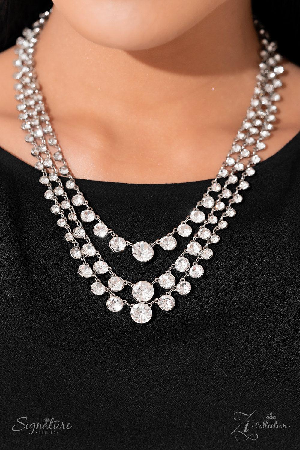 The Dana 2023 Zi Signature Collection Necklace - Paparazzi Accessories- lightbox - CarasShop.com - Paparazzi Jewelry by Cara Jewels
