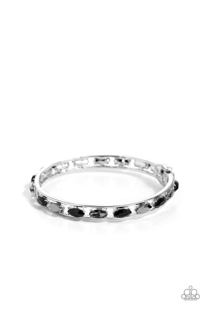 The Gem Genie Black Bracelet - Paparazzi Accessories- lightbox - CarasShop.com - Paparazzi Jewelry by Cara Jewels