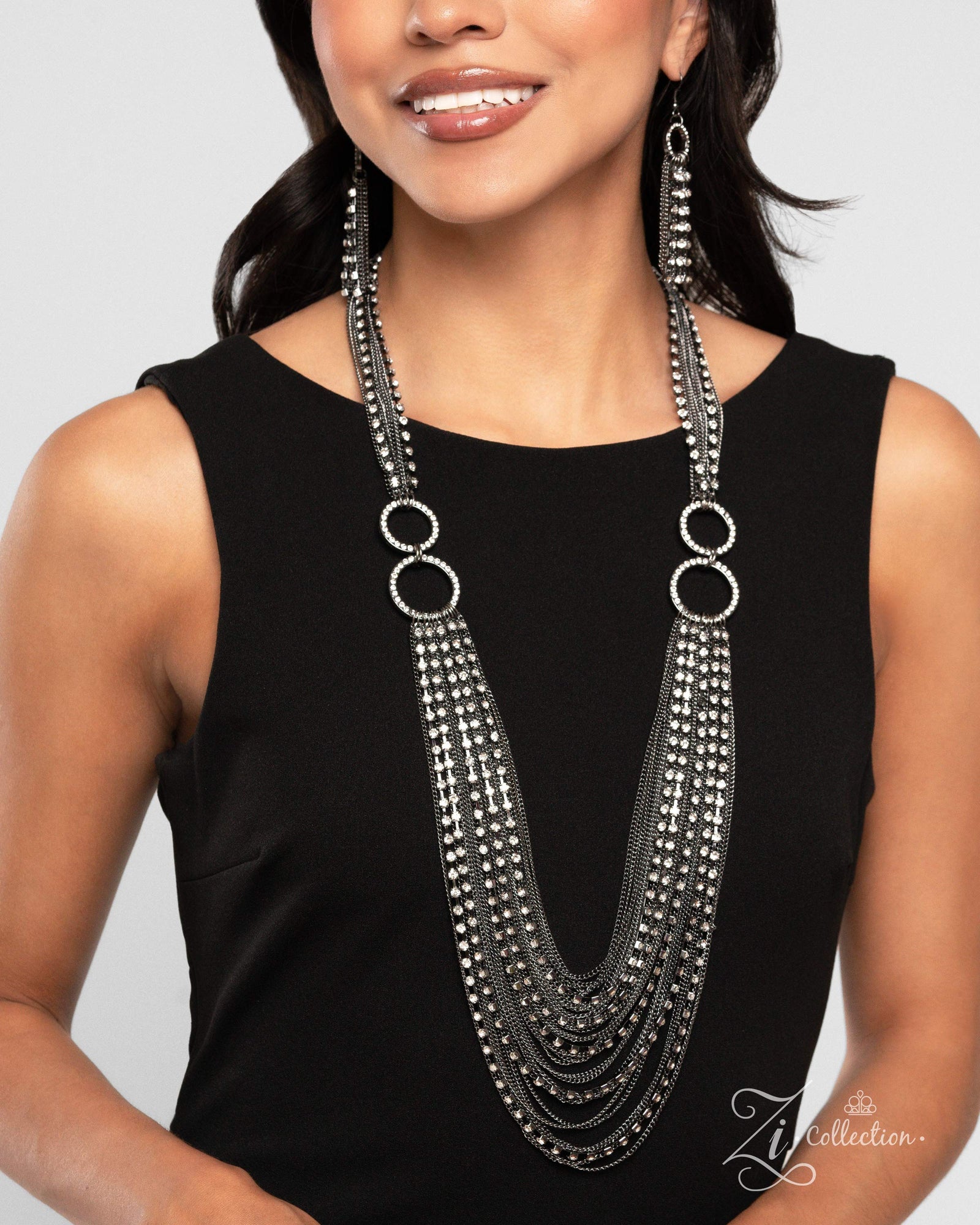 The Janet 2024 Zi Signature Collection Necklace - Paparazzi Accessories- lightbox - CarasShop.com - Paparazzi Jewelry by Cara Jewels