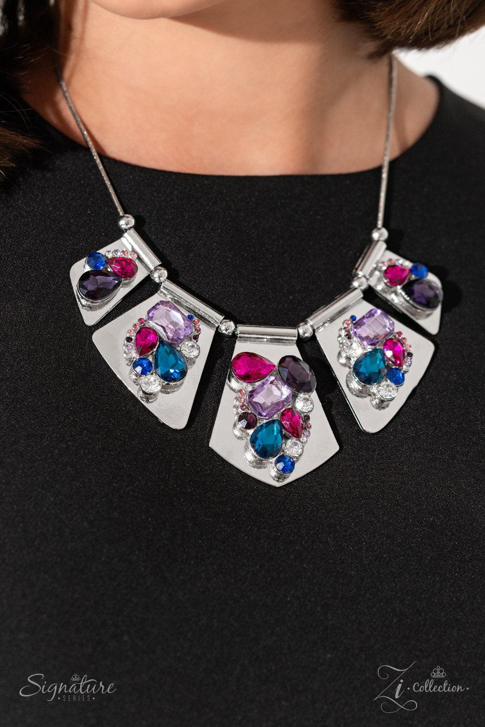 The Laura 2023 Zi Signature Collection Necklace - Paparazzi Accessories- on model - CarasShop.com - Paparazzi Jewelry by Cara Jewels