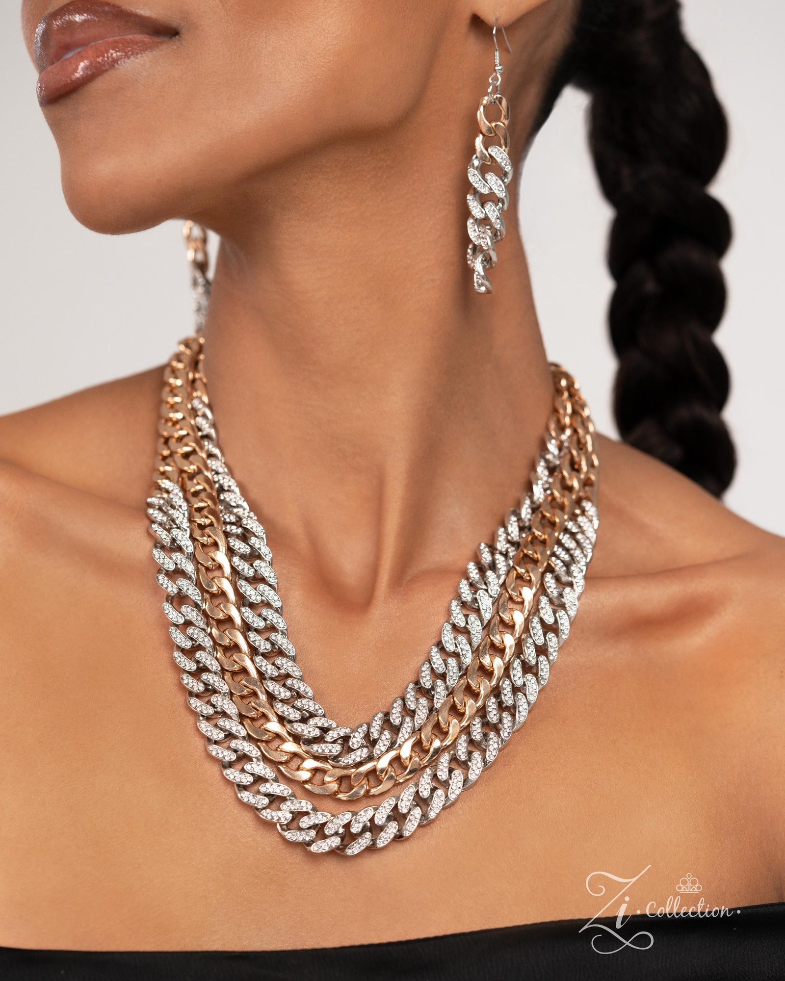 The Melvin 2024 Zi Signature Collection Necklace - Paparazzi Accessories- lightbox - CarasShop.com - Paparazzi Jewelry by Cara Jewels