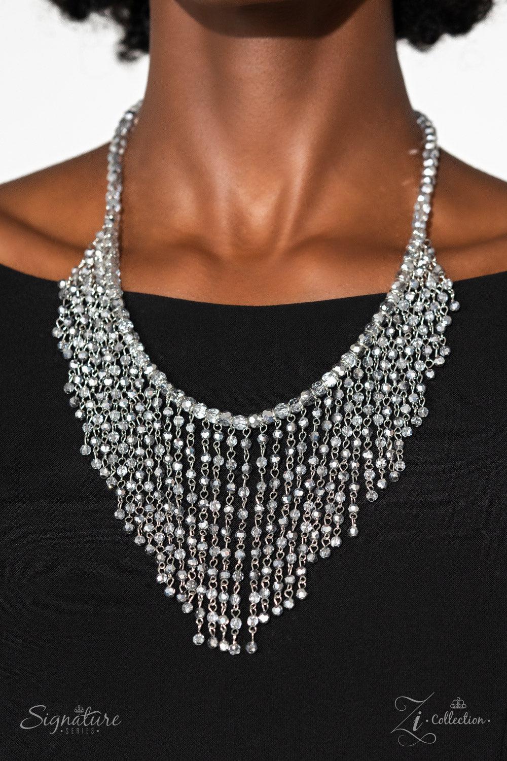 The Stephanie 2023 Zi Signature Collection Necklace - Paparazzi Accessories- lightbox - CarasShop.com - Paparazzi Jewelry by Cara Jewels