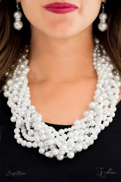 The Stevie 2017 Zi Signature Collection Necklace - Paparazzi Accessories- on model - CarasShop.com - Paparazzi Jewelry by Cara Jewels