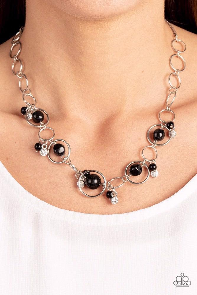 Think of the POSH-ibilities! Black Necklace - Paparazzi Accessories- lightbox - CarasShop.com - Paparazzi Jewelry by Cara Jewels
