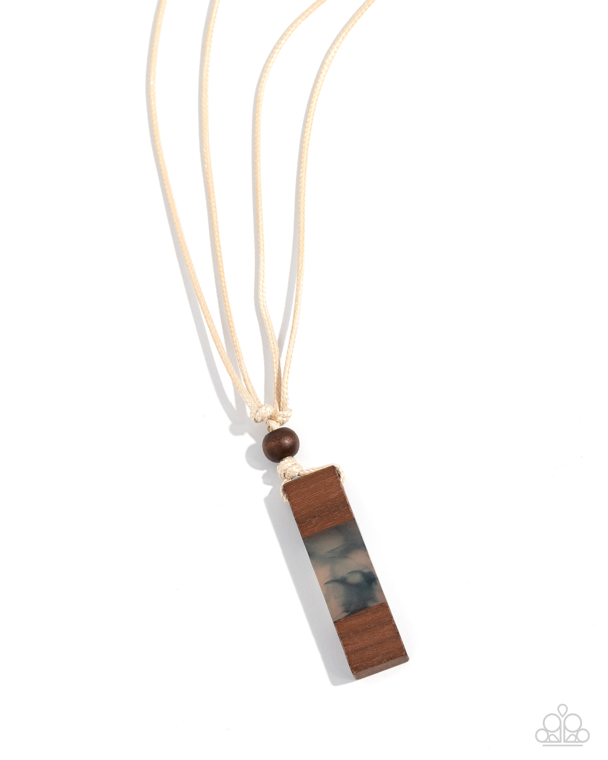 Timber Totem Men's Blue Necklace - Paparazzi Accessories- lightbox - CarasShop.com - Paparazzi Jewelry by Cara Jewels