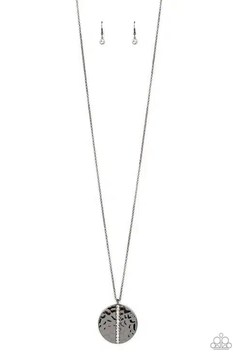 Token of My Gratitude Black Necklace - Paparazzi Accessories- lightbox - CarasShop.com - Paparazzi Jewelry by Cara Jewels