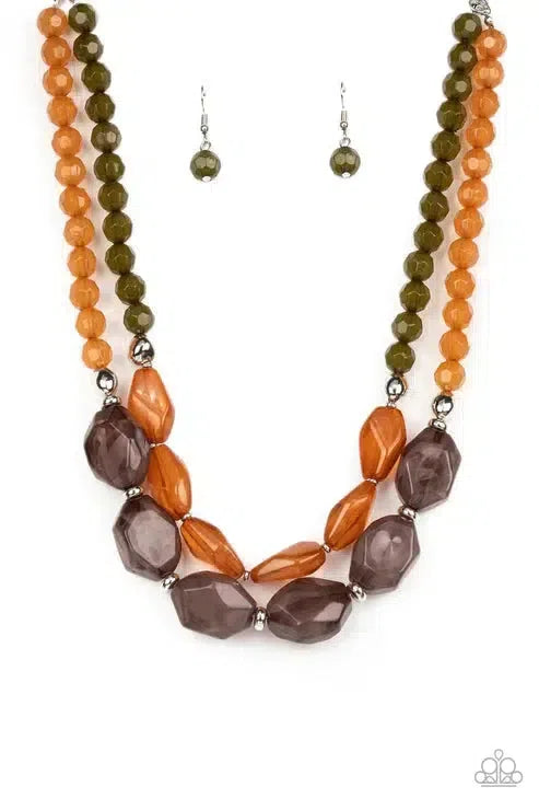 Tropical Trove Multi Necklace - Paparazzi Accessories- lightbox - CarasShop.com - Paparazzi Jewelry by Cara Jewels