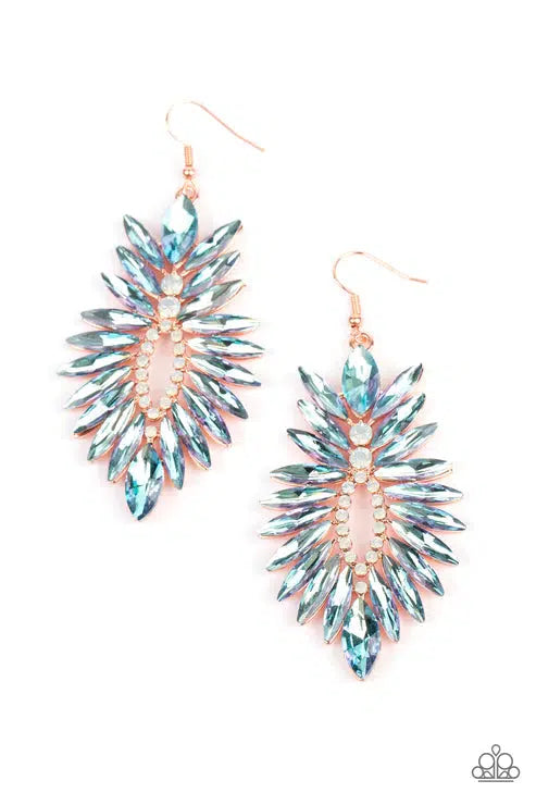 Turn Up The Luxe Multi Earrings - Paparazzi Accessories- lightbox - CarasShop.com - Paparazzi Jewelry by Cara Jewels