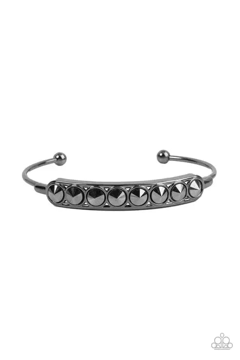 Vertigo Views Black Bracelet - Paparazzi Accessories- lightbox - CarasShop.com - Paparazzi Jewelry by Cara Jewels