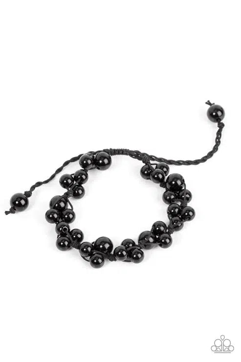 Vintage Versatility Black Bracelet - Paparazzi Accessories- lightbox - CarasShop.com - Paparazzi Jewelry by Cara Jewels