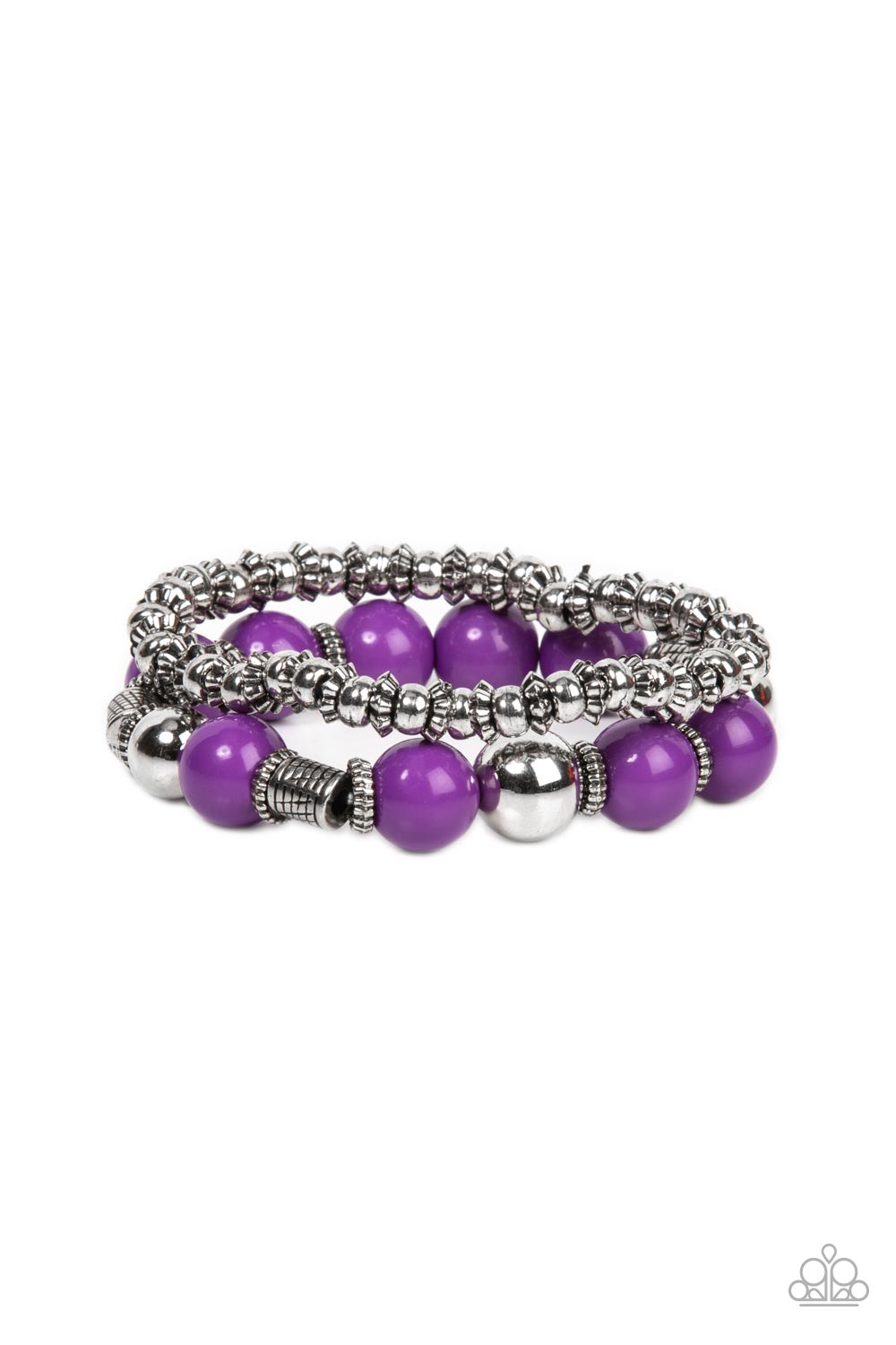 Walk This SWAY Purple Bracelet - Paparazzi Accessories- lightbox - CarasShop.com - Paparazzi Jewelry by Cara Jewels