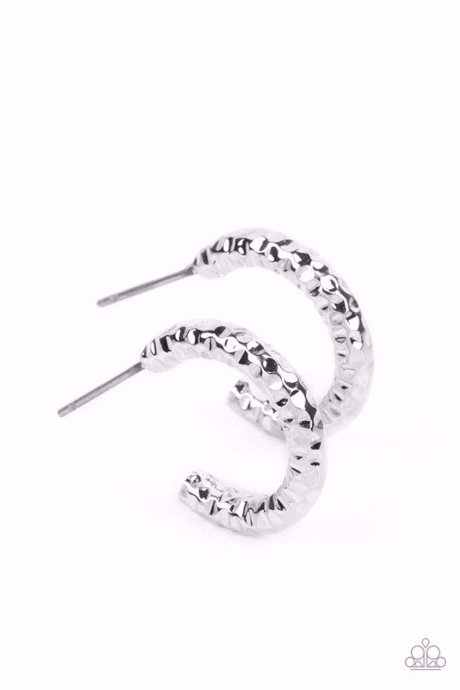 Wandering Wreaths Silver Earrings - Paparazzi Accessories- lightbox - CarasShop.com - Paparazzi Jewelry by Cara Jewels