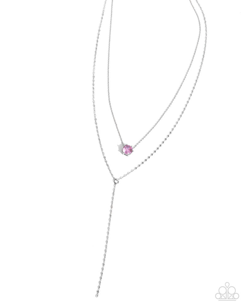 Well-Being Whimsy Pink Necklace - Paparazzi Accessories- lightbox - CarasShop.com - Paparazzi Jewelry by Cara Jewels