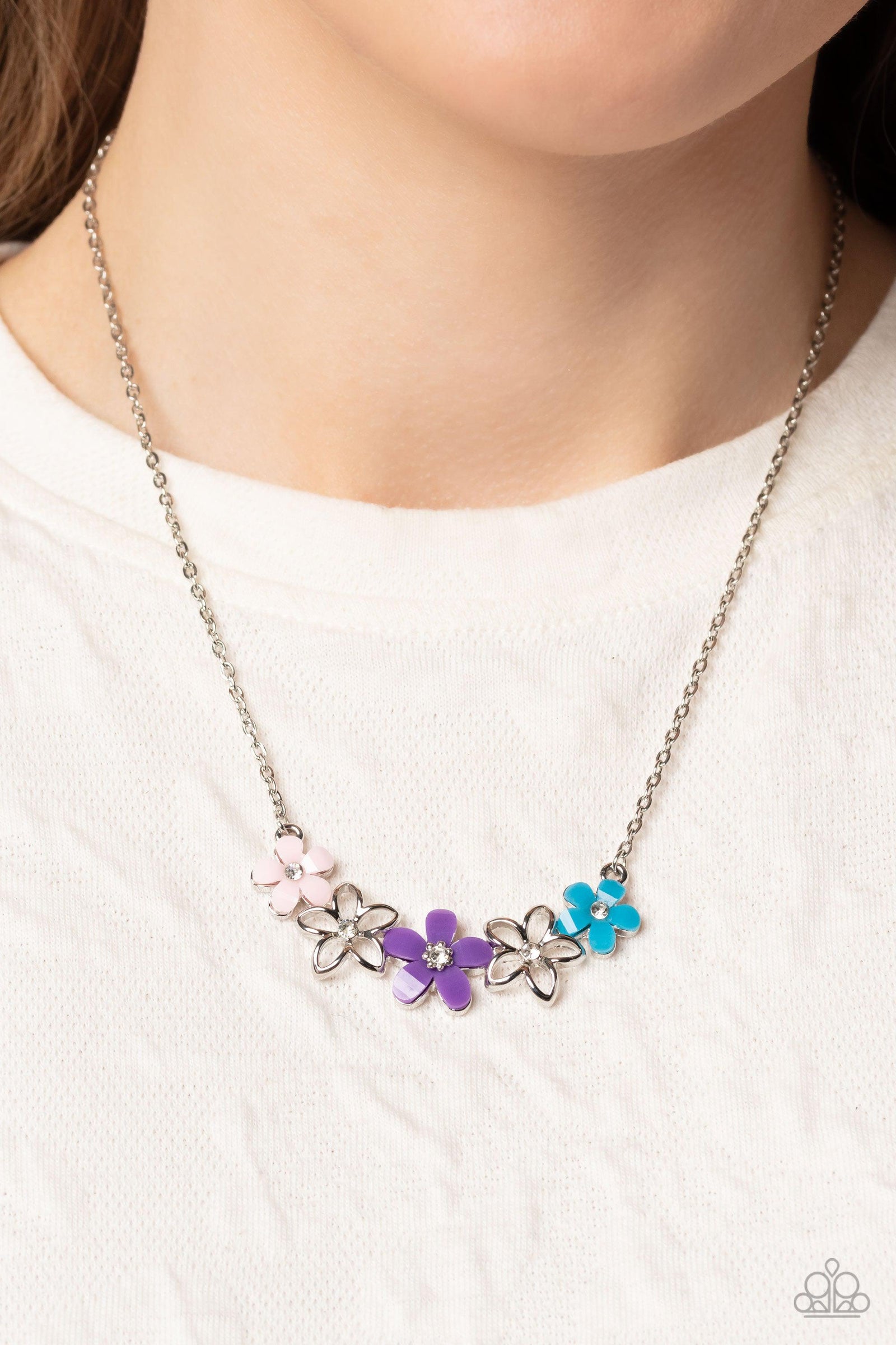 WILDFLOWER About You Purple Necklace - Paparazzi Accessories- lightbox - CarasShop.com - Paparazzi Jewelry by Cara Jewels