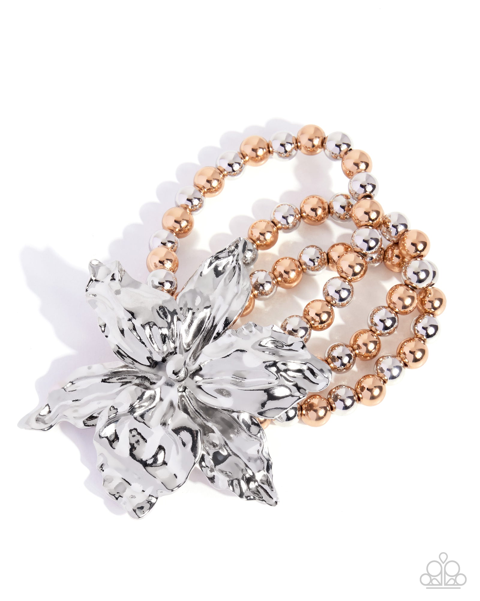 Wildflower Wager Multi Flower Bracelet - Paparazzi Accessories- lightbox - CarasShop.com - Paparazzi Jewelry by Cara Jewels