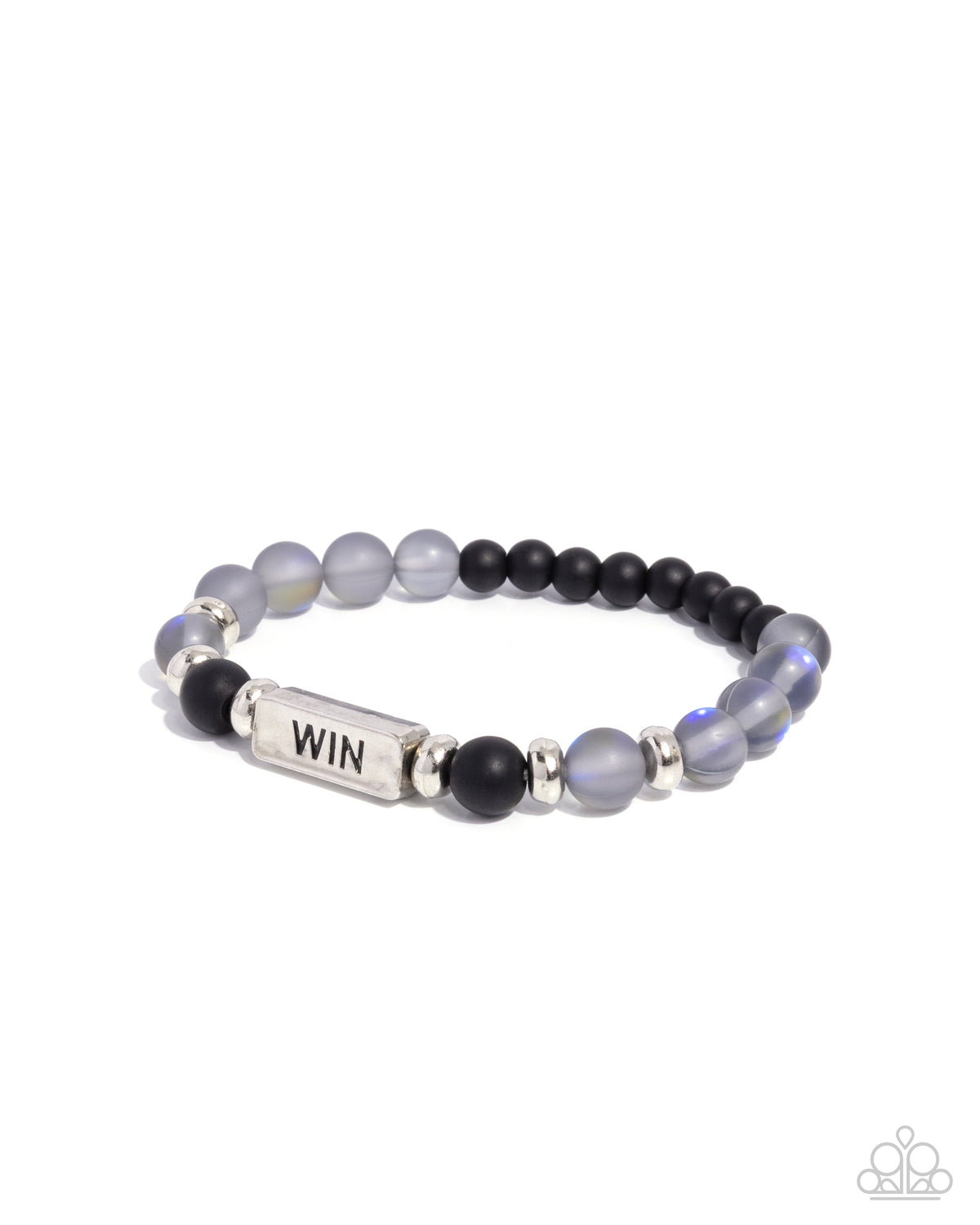 Winning Streak Stack Silver Bracelet - Paparazzi Accessories- on model - CarasShop.com - Paparazzi Jewelry by Cara Jewels