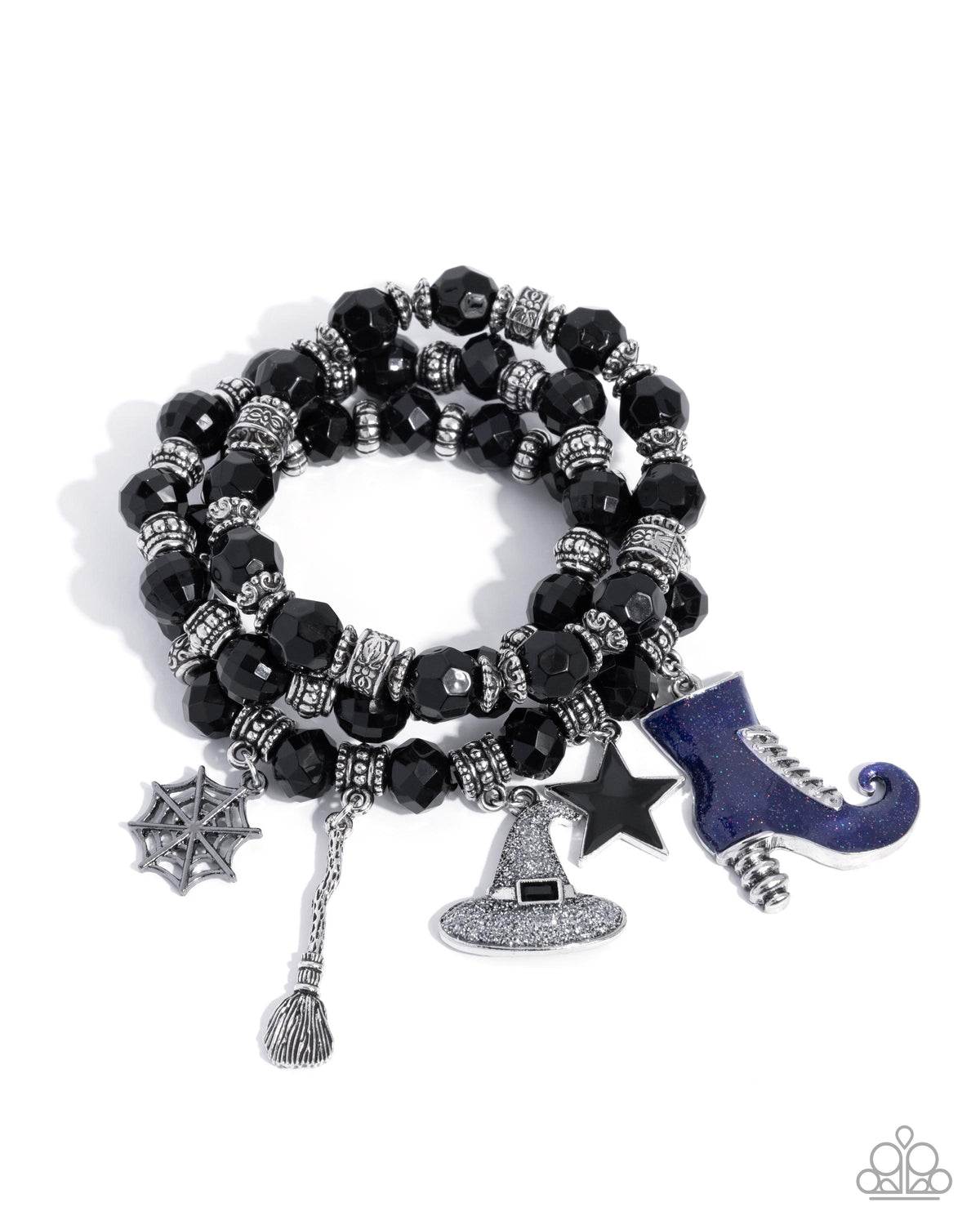 Witchs Night Out Multi Charm Bracelet - Paparazzi Accessories- lightbox - CarasShop.com - Paparazzi Jewelry by Cara Jewels