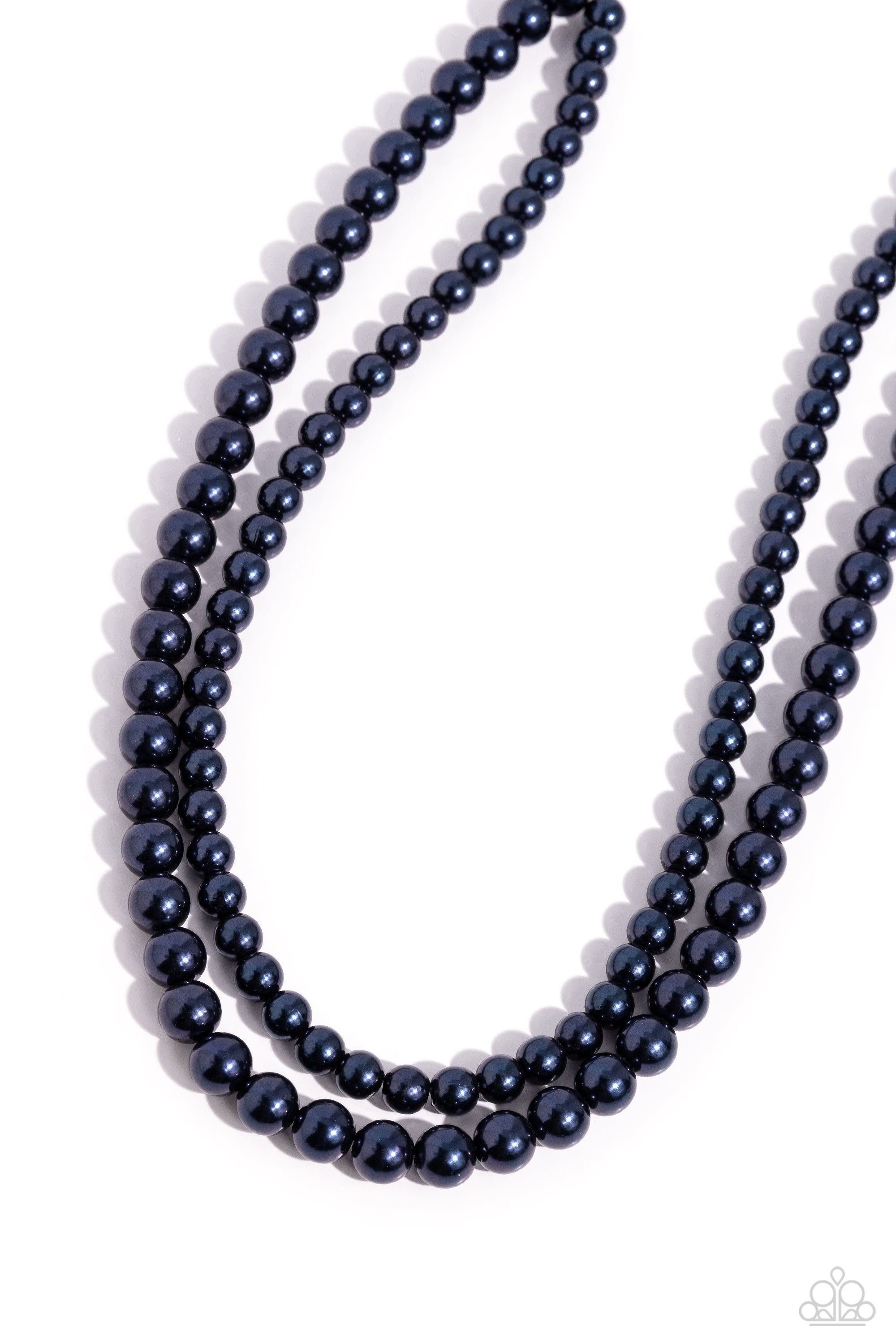Woman Of The Century Blue Pearl Necklace - Paparazzi Accessories- lightbox - CarasShop.com - Paparazzi Jewelry by Cara Jewels