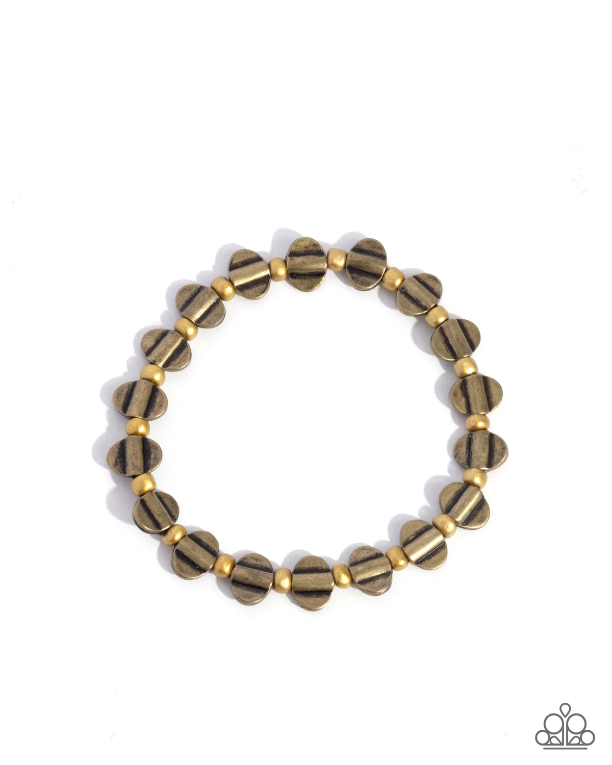Worldwide Whimsy Brass & Gold Bracelet - Paparazzi Accessories- lightbox - CarasShop.com - Paparazzi Jewelry by Cara Jewels