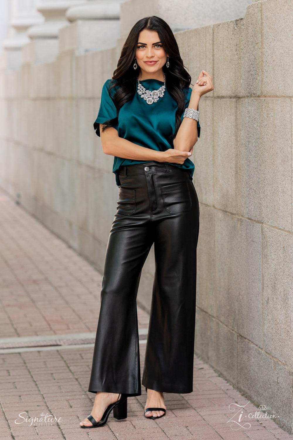 The Danielle 2021 Zi Signature Collection Necklace - Paparazzi Accessories stylized on model2 - CarasShop.com - Paparazzi Jewelry by Cara Jewels