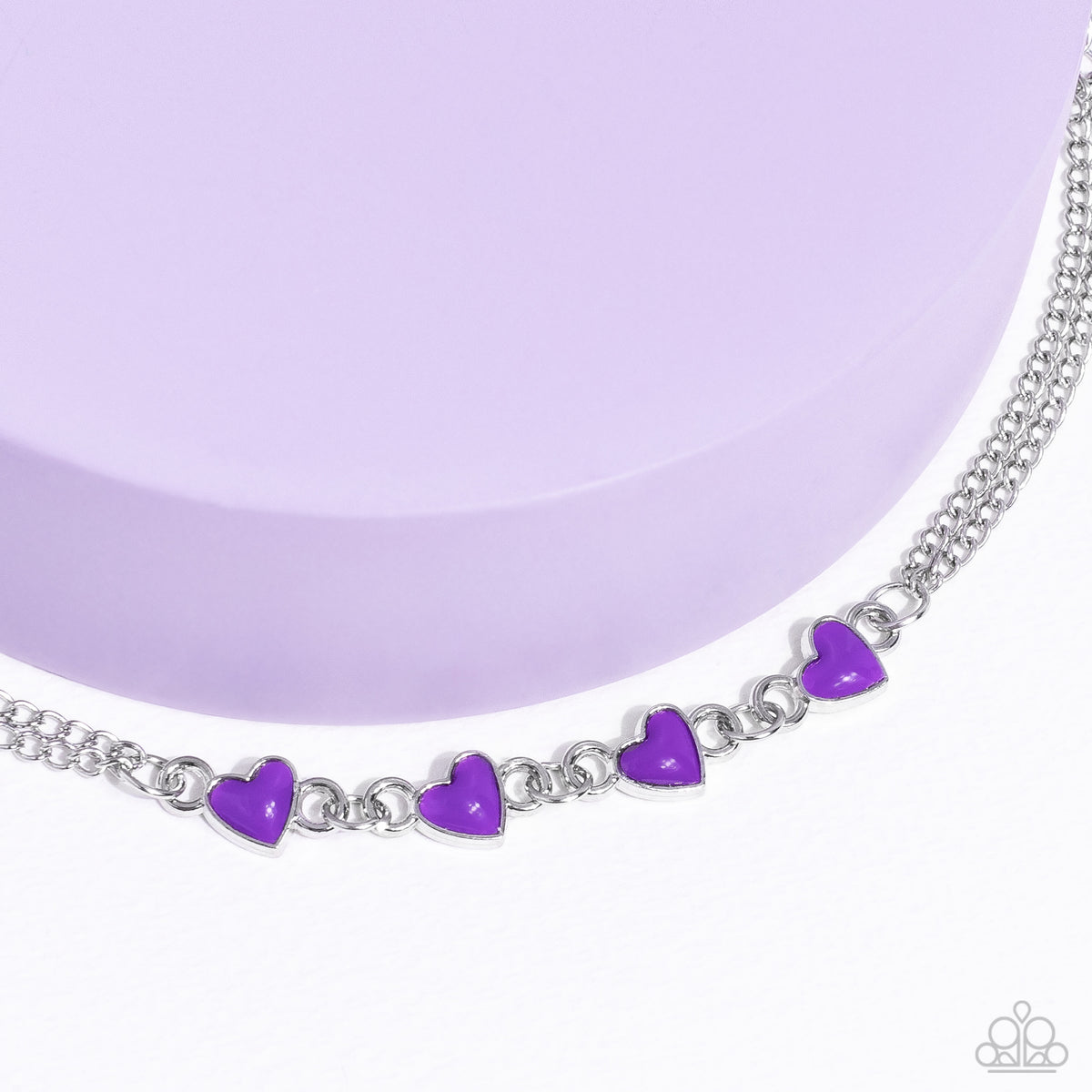 Smitten Sweethearts Purple Bracelet - Paparazzi Accessories