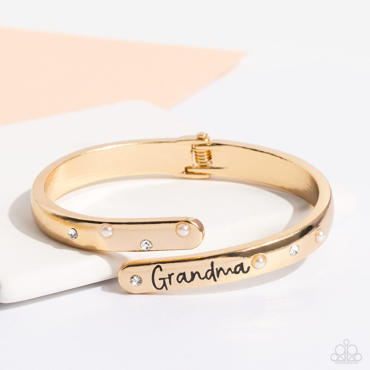 Gorgeous Grandma Gold Inspirational Bracelet - Paparazzi Accessories