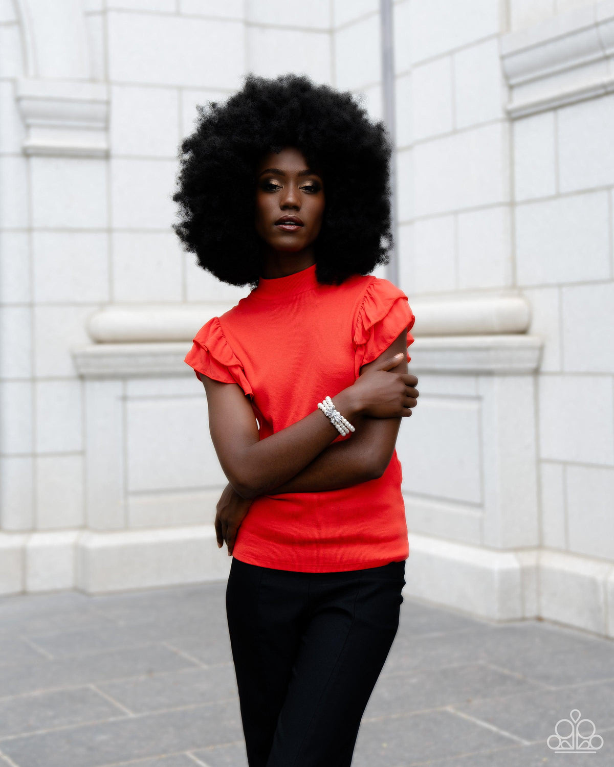 How Do You Do? White Pearl and Rhinestone Bracelet - Paparazzi Accessories
