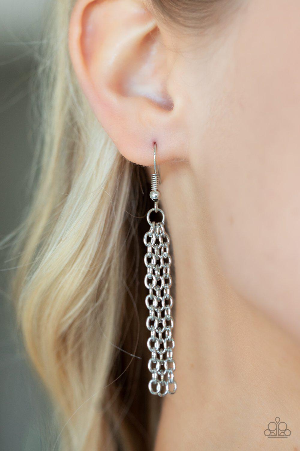 A WOODWORK In Progress Green Acrylic and Brown Wood Necklace - Paparazzi Accessories - free matching earrings -CarasShop.com - Paparazzi Jewelry by Cara Jewels