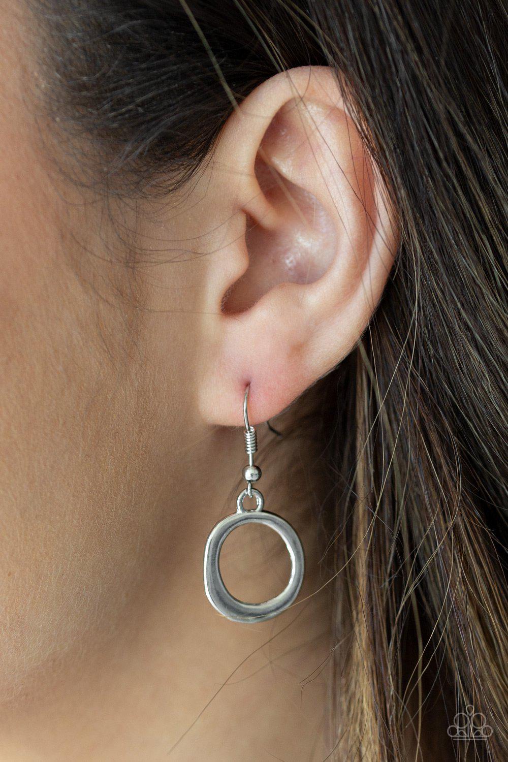 Ageless Aesthetic Silver and Gold Necklace - Paparazzi Accessories - free matching earrings -CarasShop.com - Paparazzi Jewelry by Cara Jewels