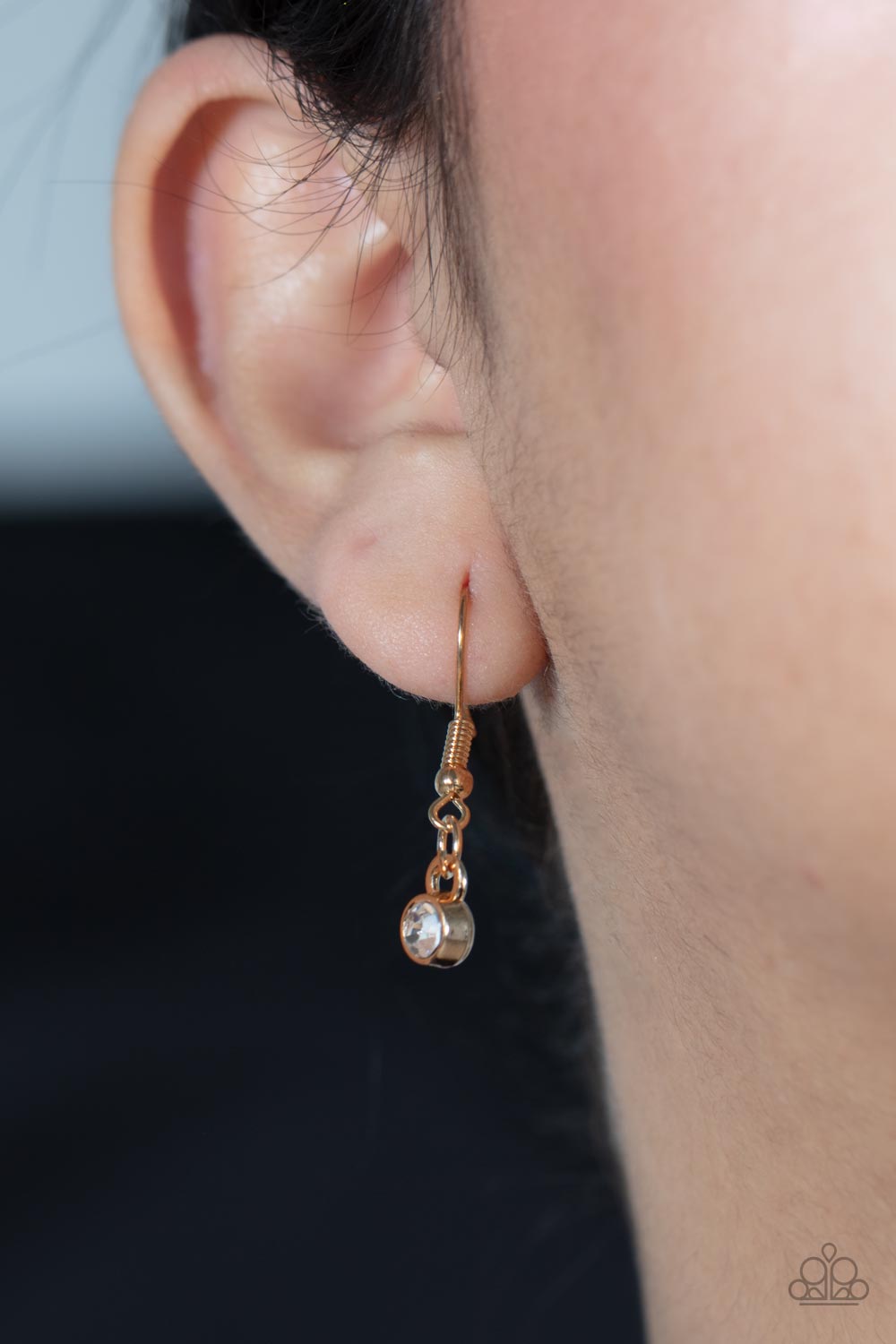 Audacious Attitude Gold Necklace - Paparazzi Accessories - free matching earrings -CarasShop.com - Paparazzi Jewelry by Cara Jewels