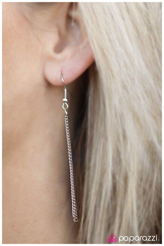 Awestruck Pink Rhinestone Necklace - Paparazzi Accessories - free matching earrings -CarasShop.com - Paparazzi Jewelry by Cara Jewels