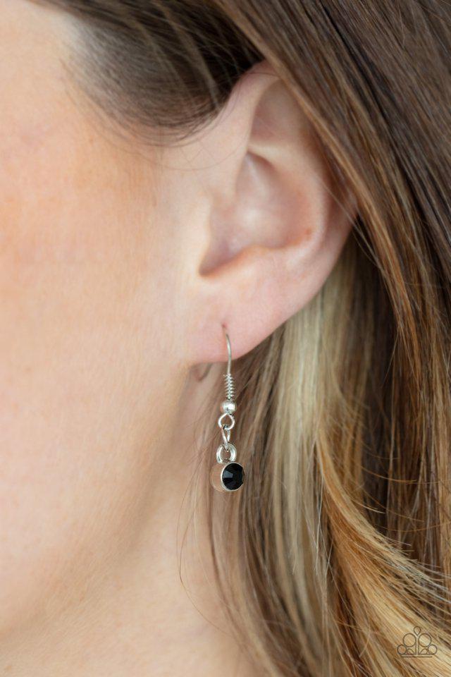 Aztec Apex Black Necklace - Paparazzi Accessories - free matching earrings -CarasShop.com - Paparazzi Jewelry by Cara Jewels