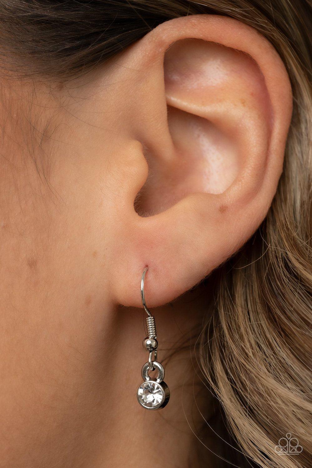 Bewitched Beam Yellow Cat's Eye Stone Necklace - Paparazzi Accessories - free matching earrings -CarasShop.com - Paparazzi Jewelry by Cara Jewels